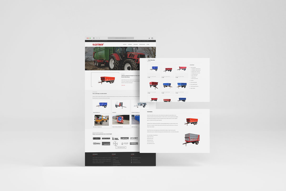 Original and Impressive Web Design for Çetiner Trailer