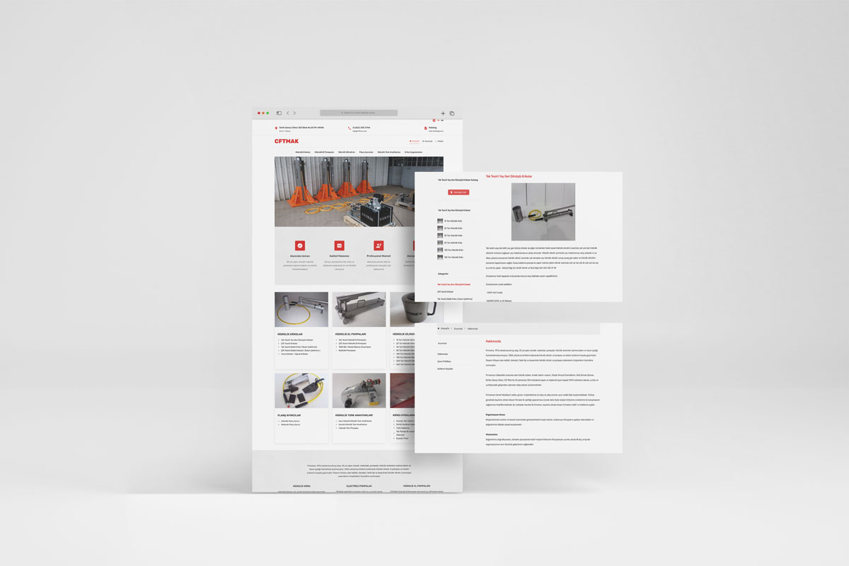 CFTMAK Website & Product Promotion Completed in İzmit