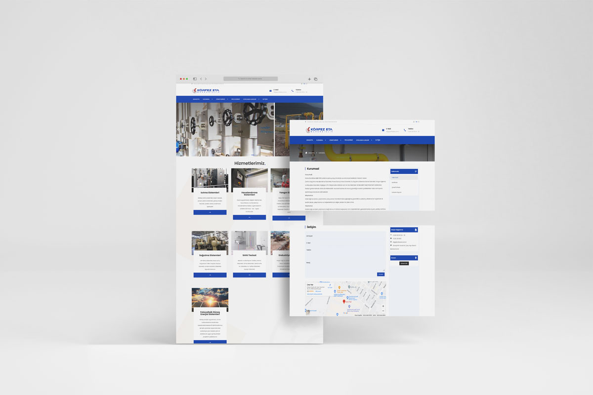 Bespoke Website Designs for Körfez Eta Engineering