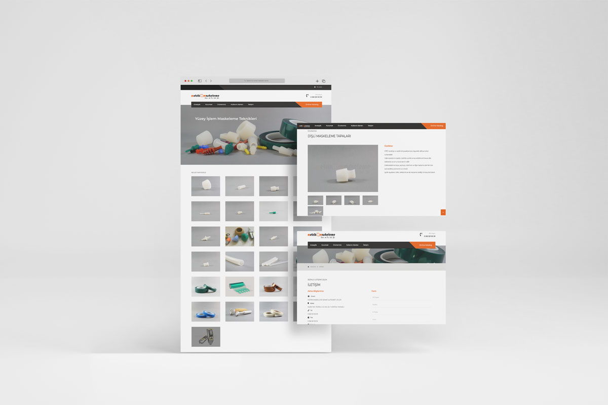 Metrik Maskeleme Website Redesigned in Körfez Kocaeli